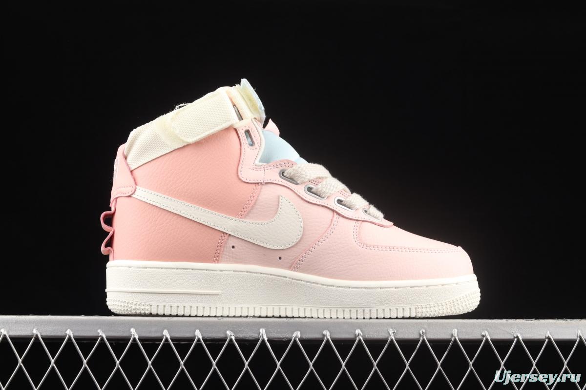 NIKE Air Force 1 Hi UT Air Force Cherry Pollen High-top Leisure Board shoes CQ4810-621