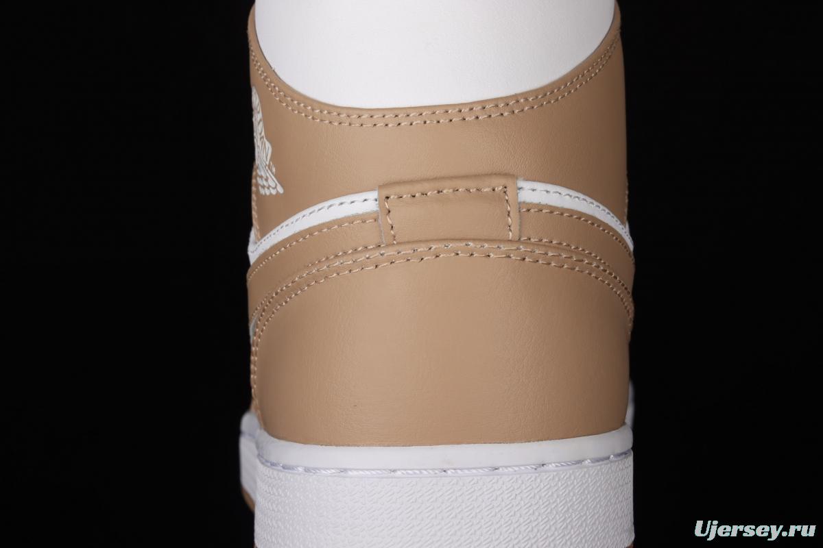 Air Jordan 1 Mid ephedra medium side cultural basketball shoes 554724-271