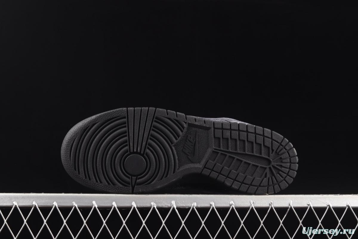Dover Street Market x NIKE DUNK Low Triple Black Black Valentine's Day SB Slam Dunk Series low-top skateboard shoes DH2686-002