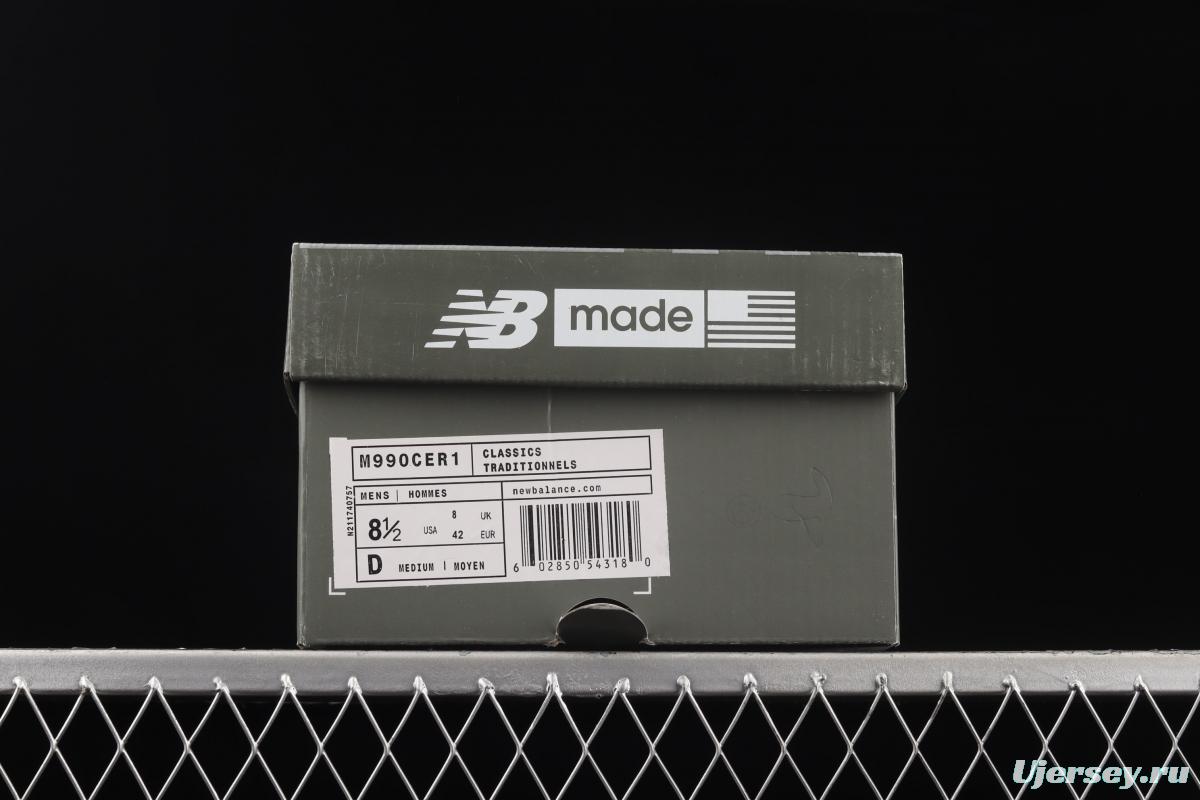 New Balance NB990 series of high-end American retro leisure running shoes M990CER1