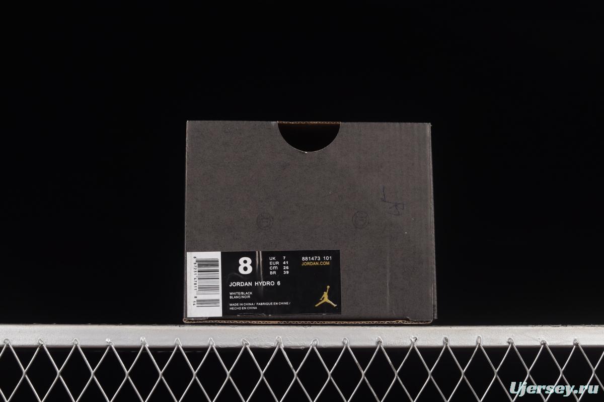 Air Jordan Hydro 6 Trapeze Velcro Slippers 881473-101