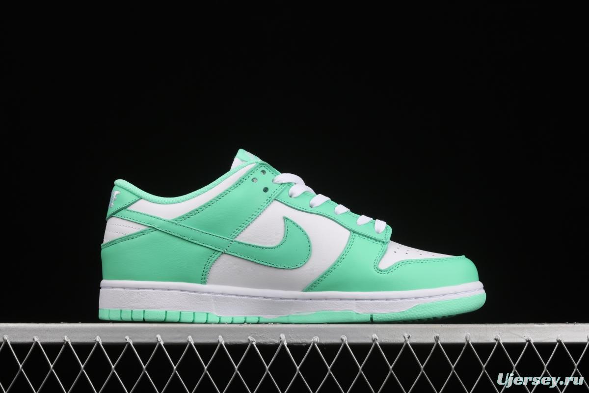 NIKE SB DUNK Low White/Green Glow Tiffany Green White Slam Dunk Series low side leisure sports skateboard shoes DD1503-105