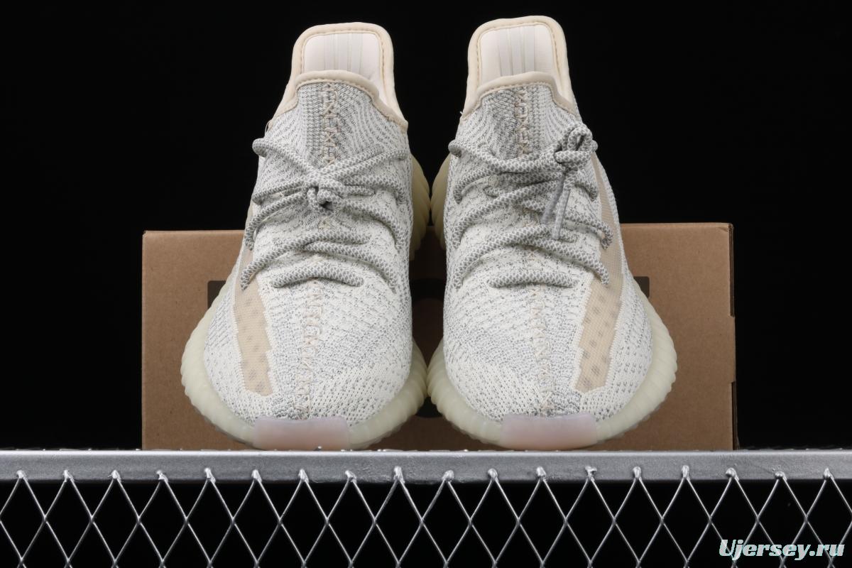 Adidas Yeezy 350 Boost V2 FV3254 Darth Coconut 350 second generation beard white hollowed-out star color