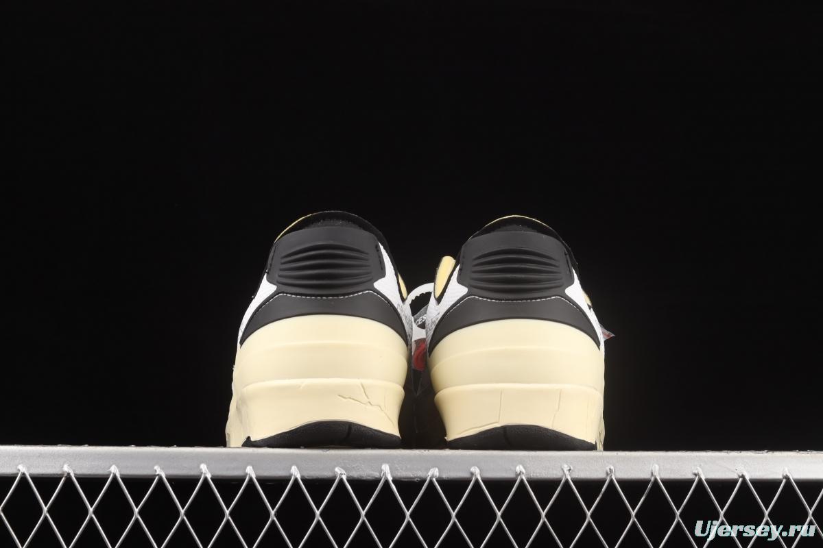 OFF-White x Air Jordan 2 Low SP AJ2 Joe 2 Milk White Joint style Basketball shoes DJ4375-101