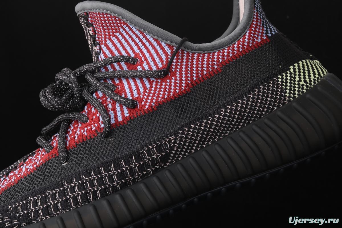 Adidas Yeezy Boost 350V2 Yecheil FX4145 Darth Coconut 350 second generation hollowed-out splicing colorful all-star color BASF popcorn