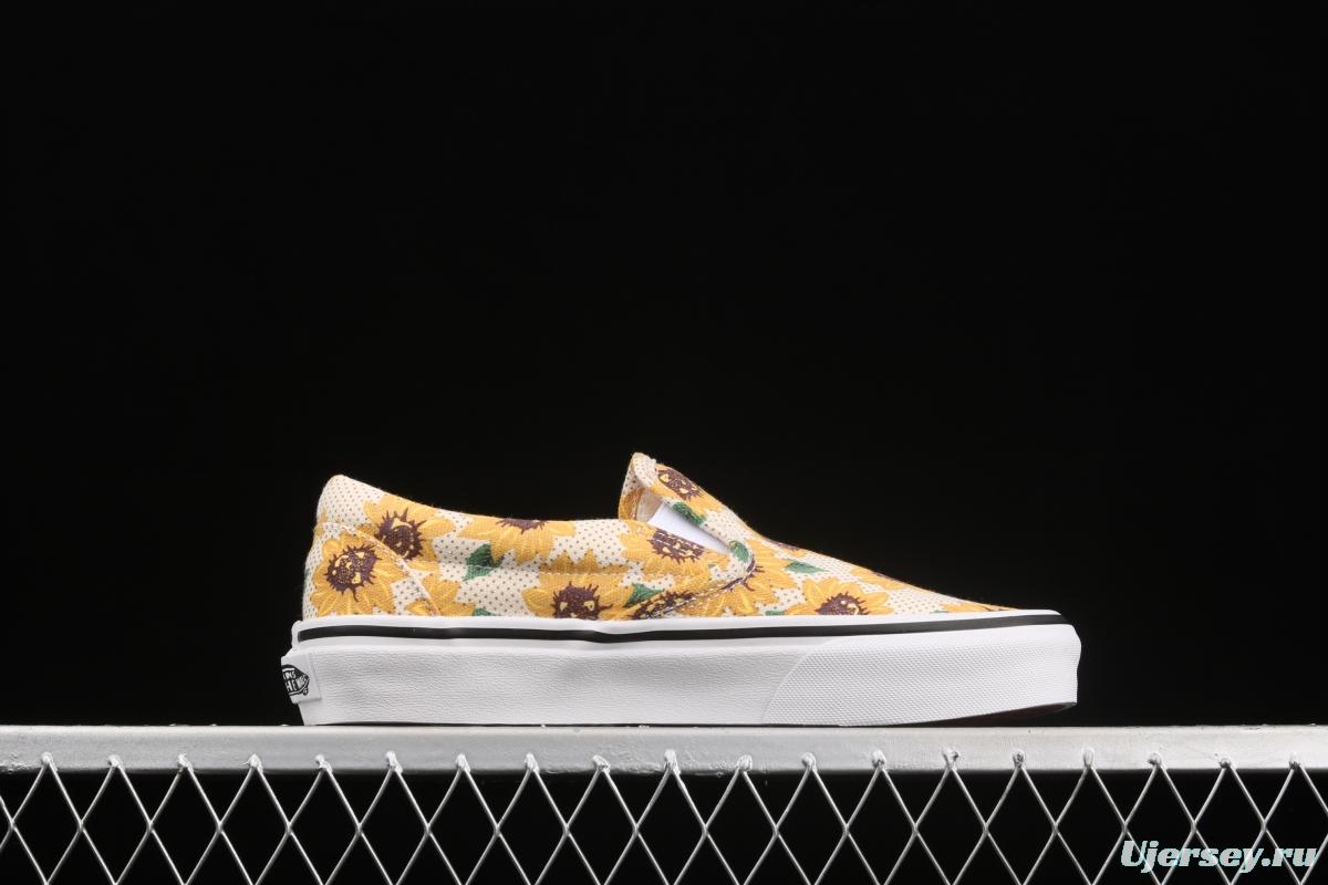 Vans Authentic Vance limited edition daisies printed low-top skateboard shoes VN0A5ZMRFN0