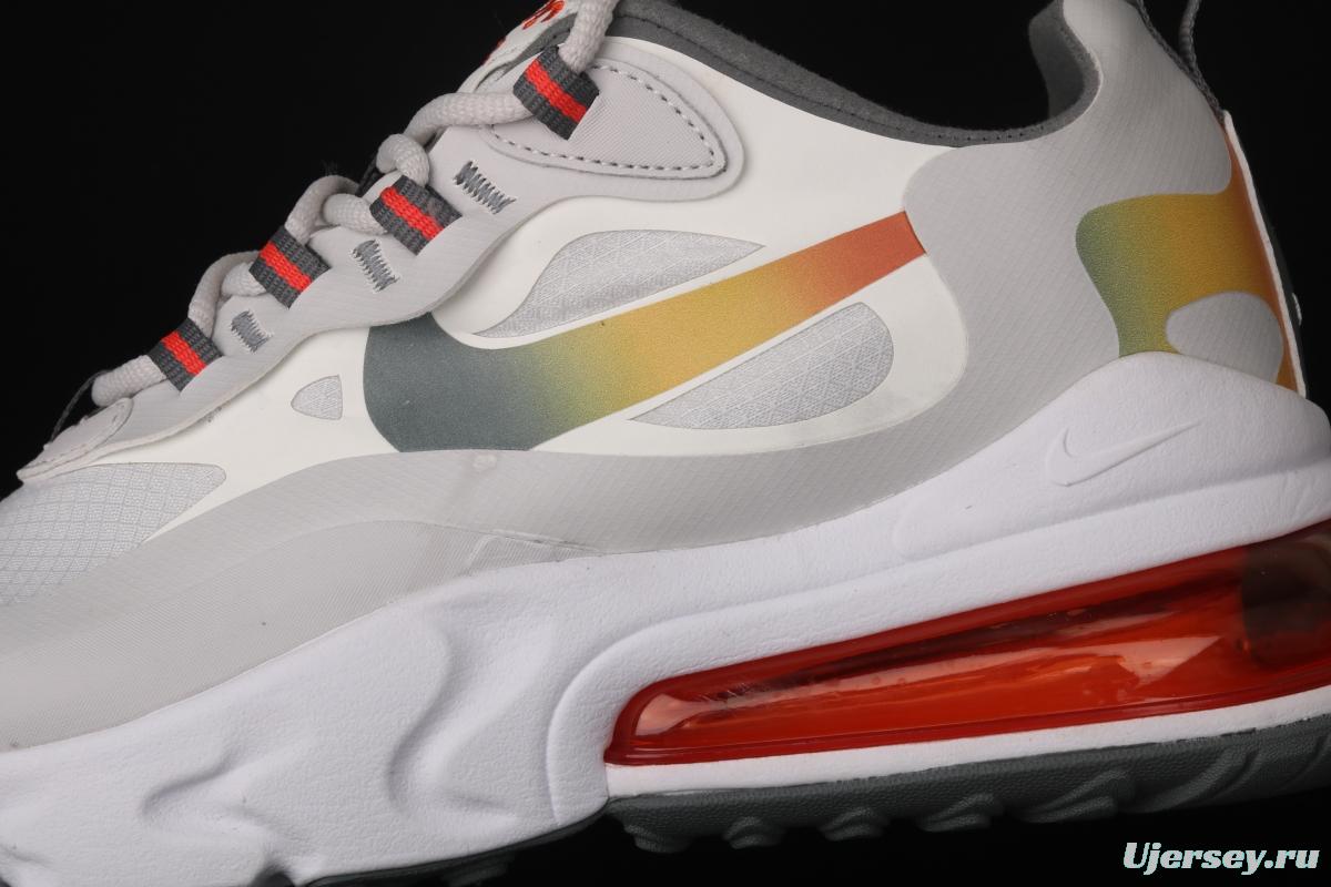 NIKE Air Max 270React new high-frequency mesh function half-palm air cushion cushioning running cloth shoes CD6615-100