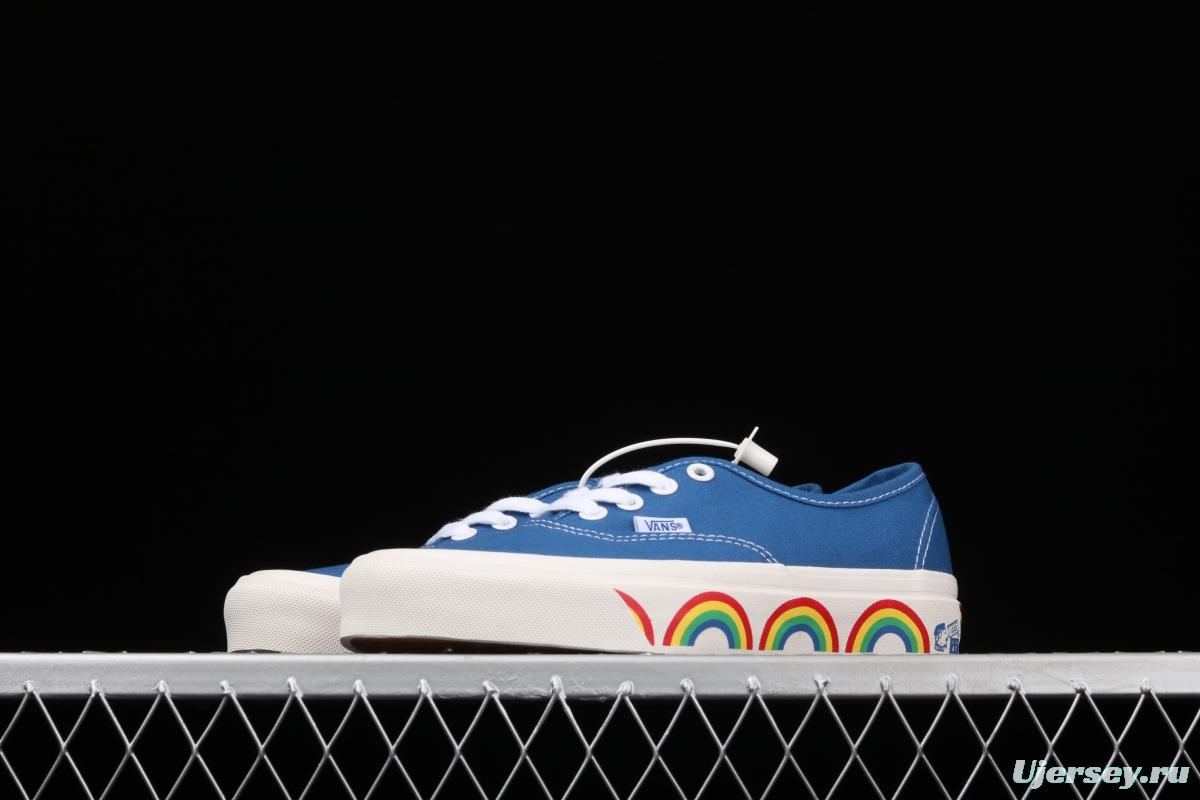 Vans Authentic blue rainbow Anaheim low-top casual board shoes VN0A54F241D