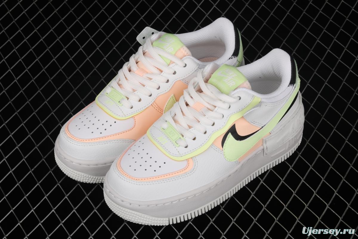 NIKE Air Force 1 ShAdidasow light weight heightened low-top 100-board shoes CW6030-107,