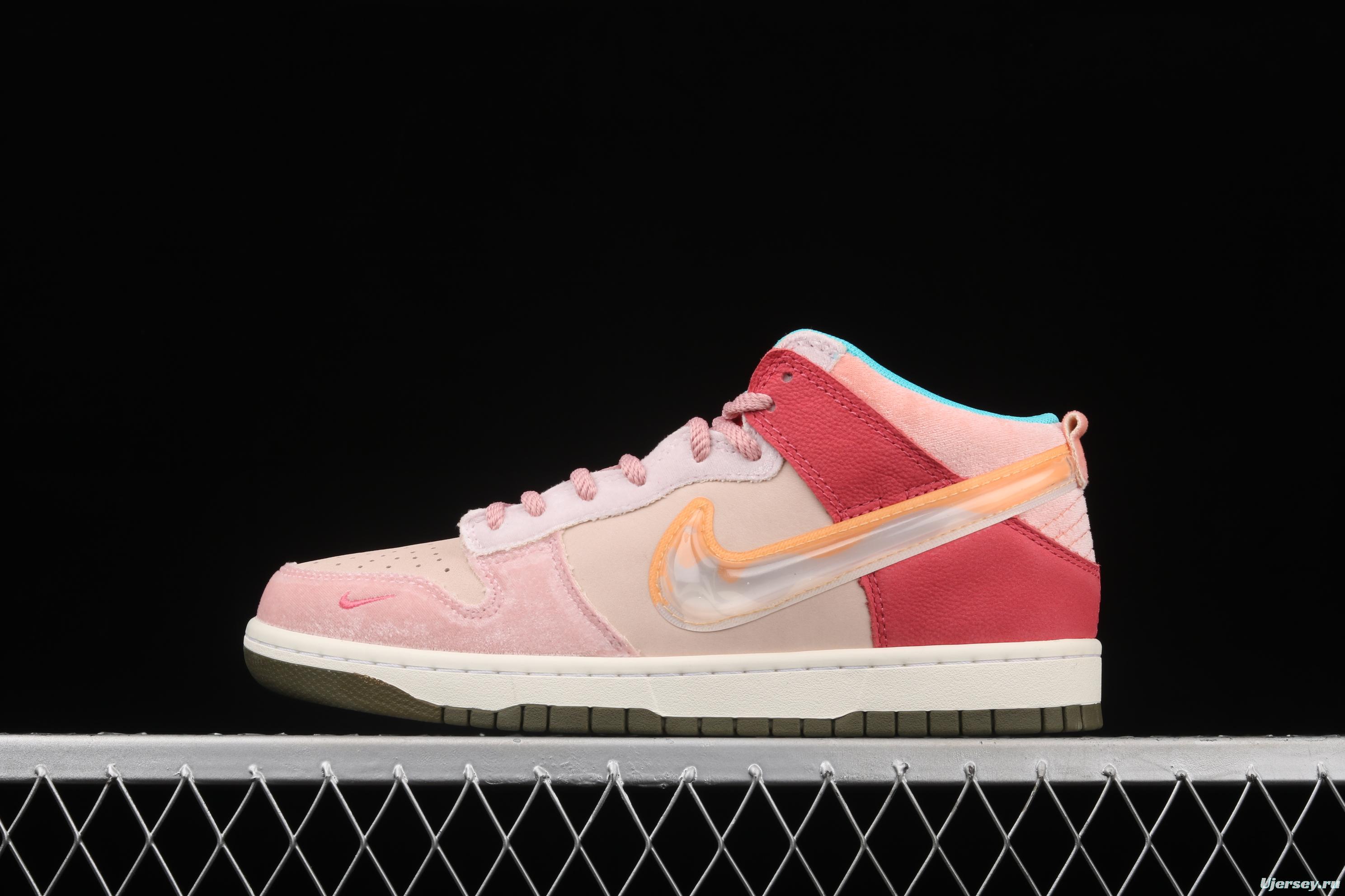 Social Status x NIKE SB DUNK High Pro QS joint style jelly hook high-top casual board shoes DJ1173-600