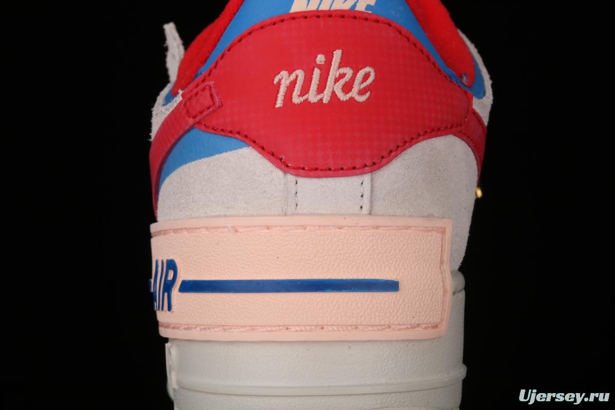 NIKE Air Force 1 ShAdidasow Rtl light weight heightened low-top board shoes CU8591-100