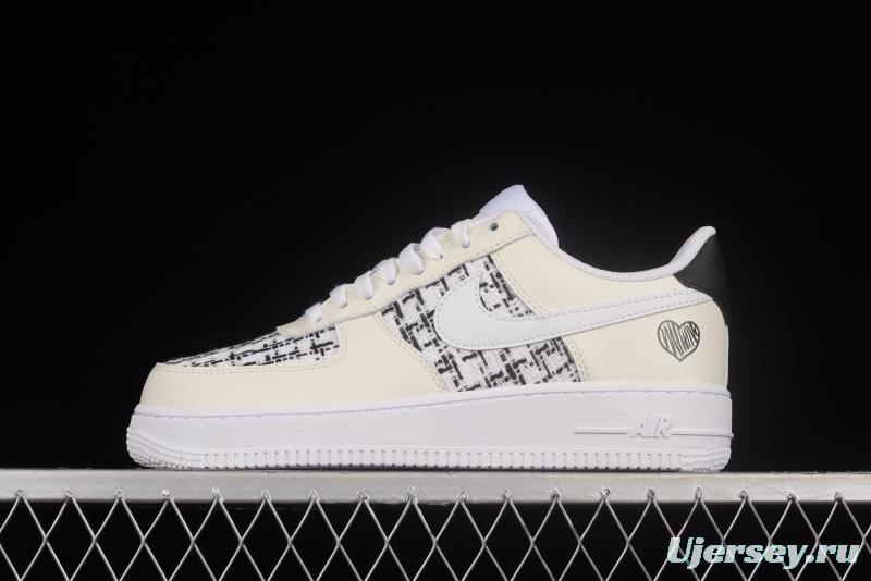 NIKE Air Force 1'07 Low Beige Small Fragrance Low Casual Sneakers DD8959-100