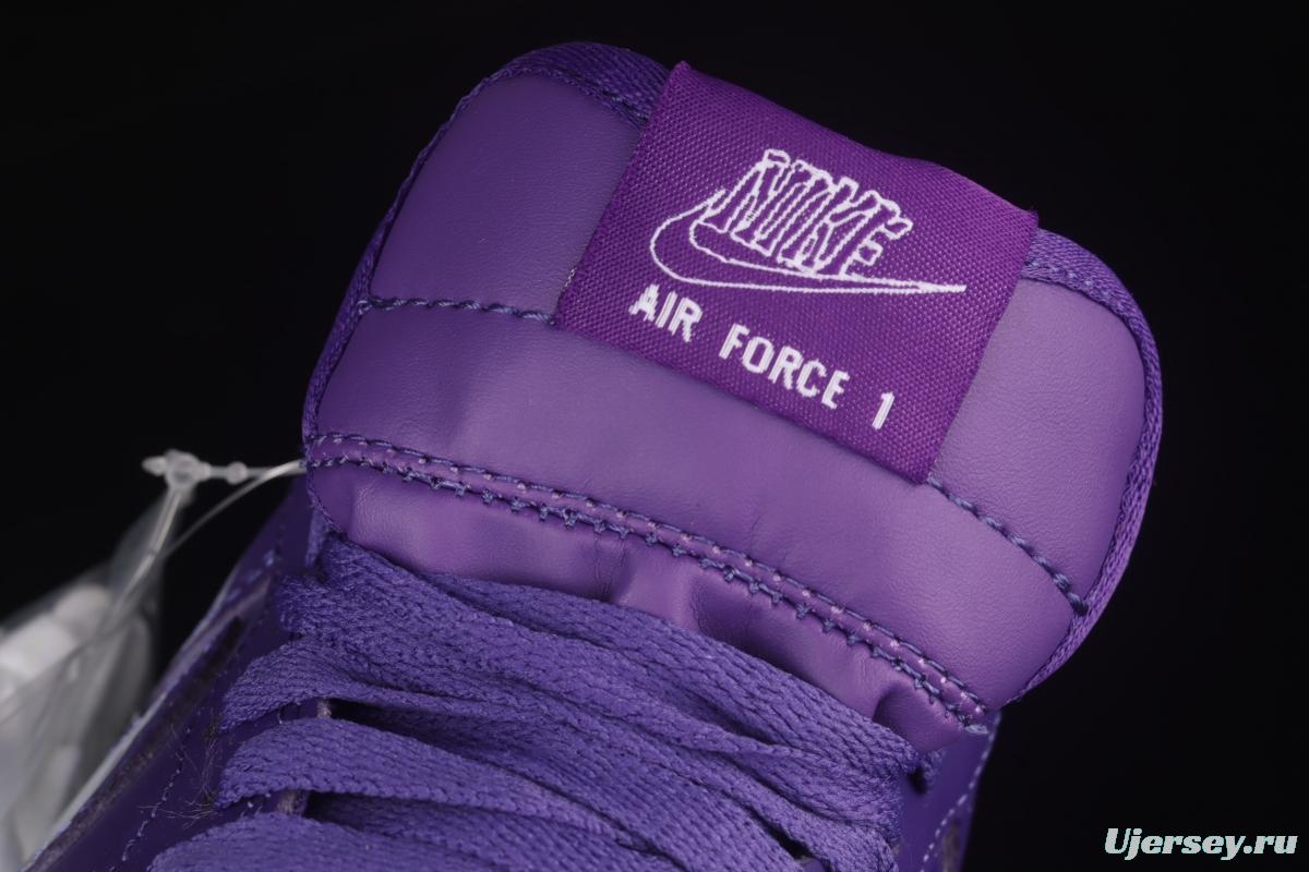 NIKE Air Force 120th 07 Skeleton QS Halloween black and purple luminous skeleton limited casual board shoes CU8067-500