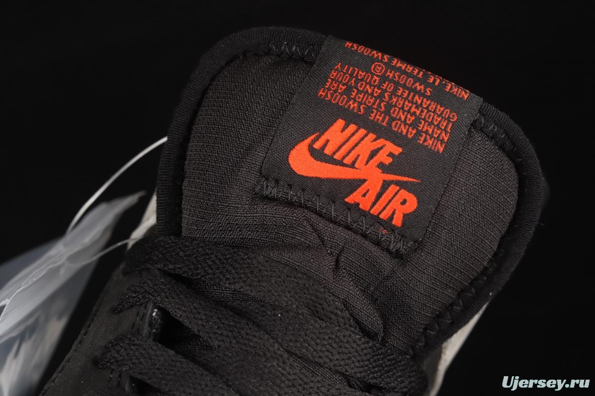 Air Jordan 1 Retro Premium Black and Grey 3M reflective High Top Basketball shoes DB2889-001