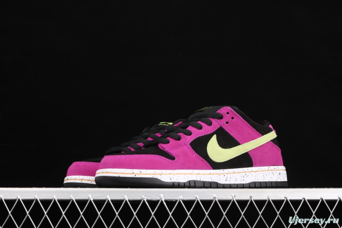 NIKE DUNK SB Low SP black rose red retro low-top leisure sports skateboard shoes BQ6817-501