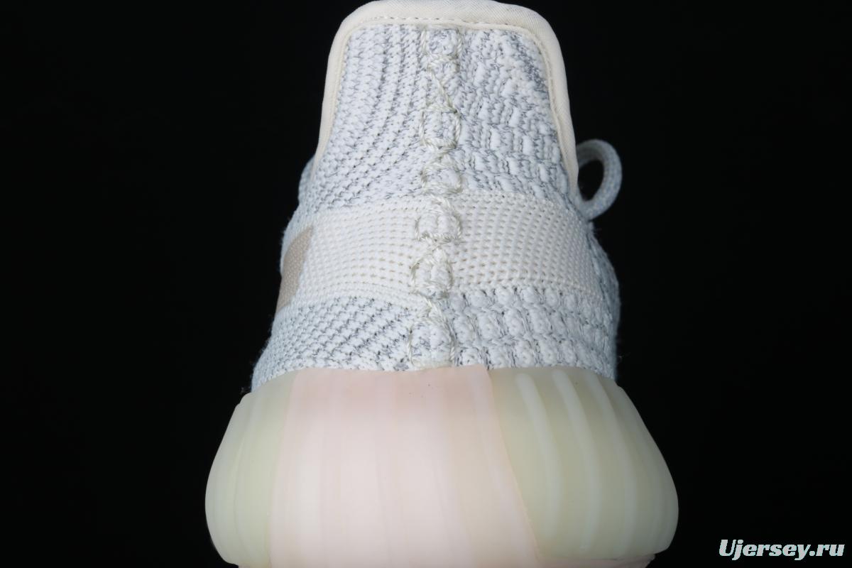 Adidas Yeezy 350 Boost V2 FV3254 Darth Coconut 350 second generation beard white hollowed-out star color