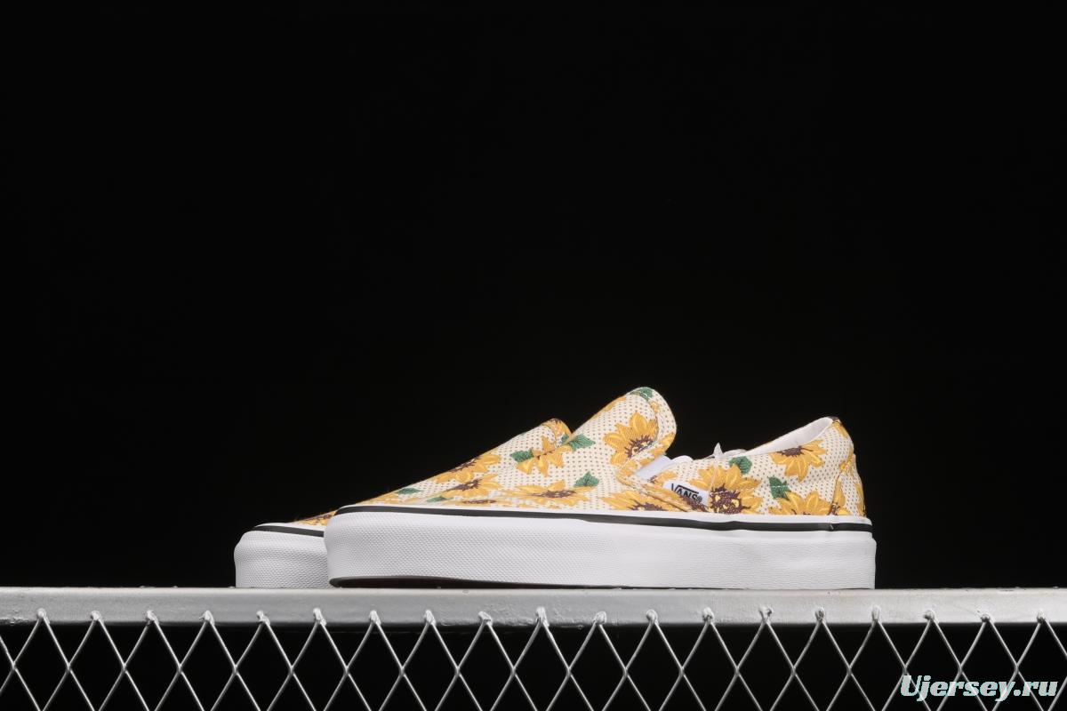 Vans Authentic Vance limited edition daisies printed low-top skateboard shoes VN0A5ZMRFN0