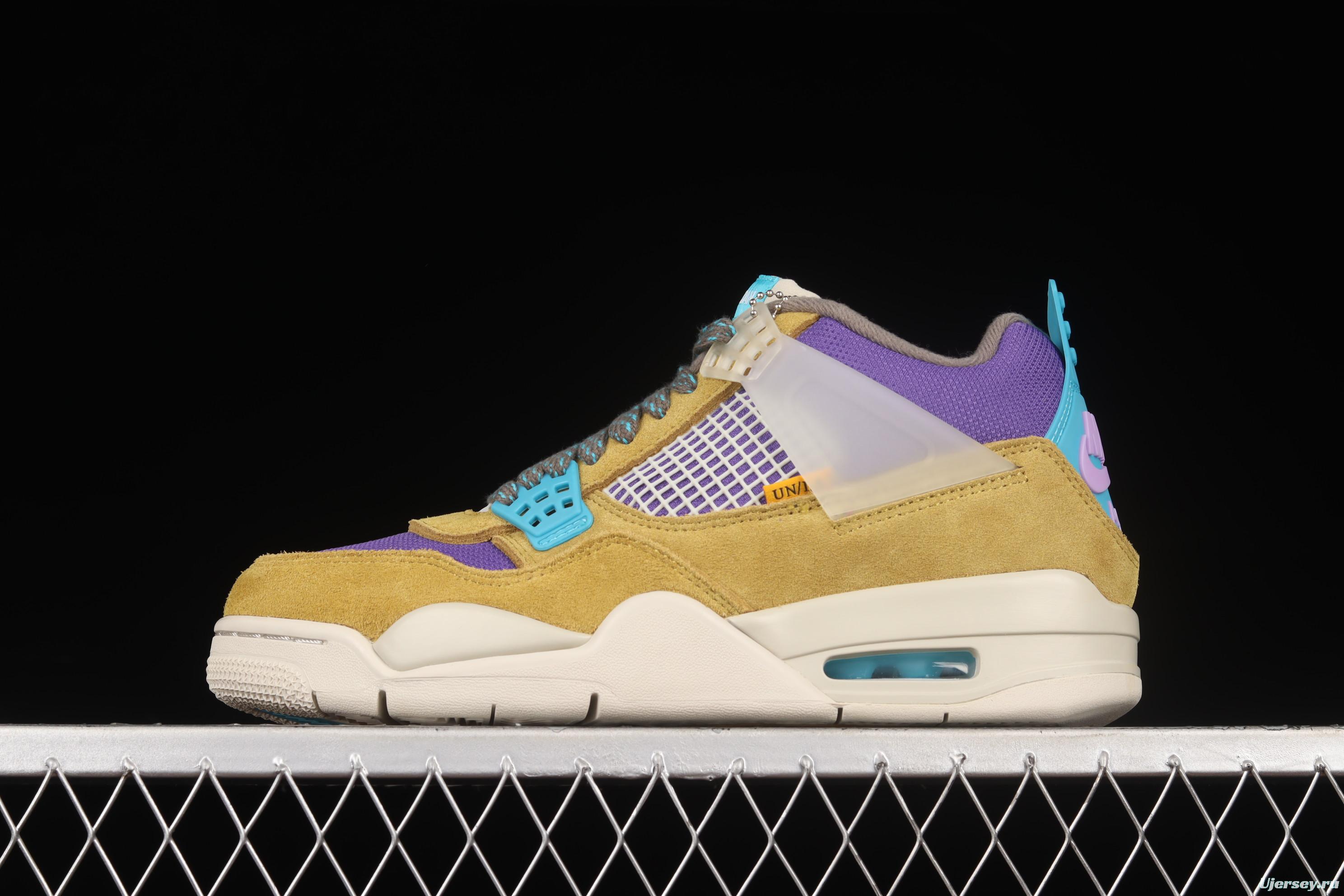 Air Jordan 4 Retro SP Joint Name Yellow Purple Desert DJ5718-300