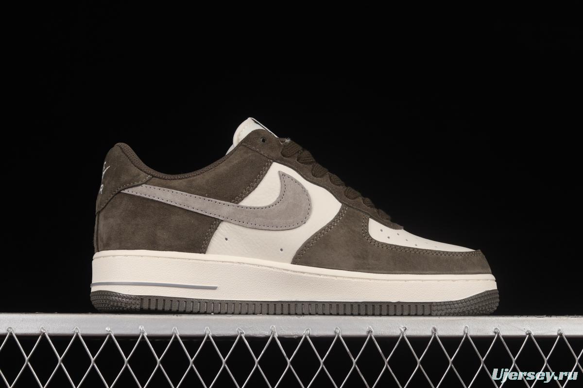 NIKE Air Force 1'07 Low Gray Brown Color Low Top Casual Sneakers TU6995-396