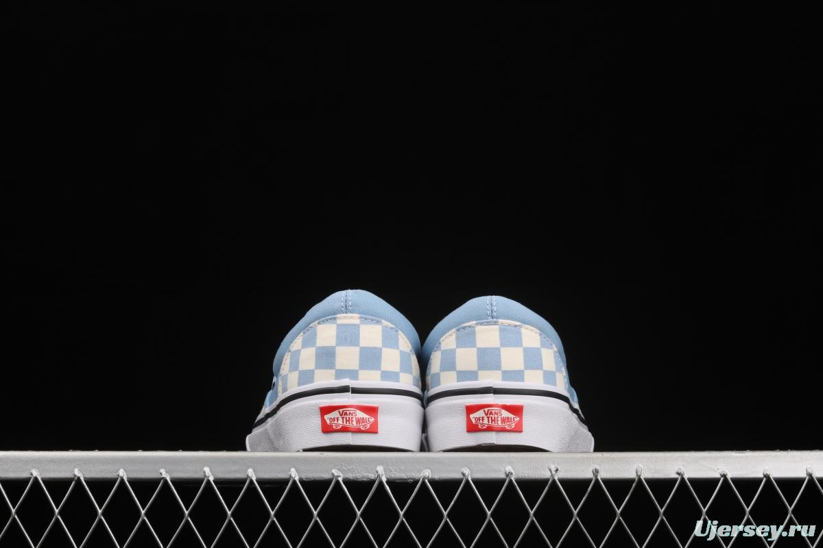 Vans Cassic Slip-0n purplish blue checkerboard Loafers Shoes leisure sports board shoes VN0A33TB42Y