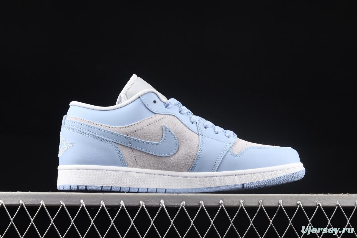 Air Jordan 1 Low University Blue Ice Blue Grey low-top Leisure Board shoes DC0774-050