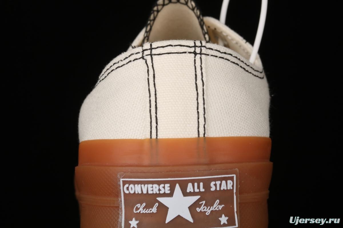 Converse All Star 70 Ouyang Nana same style raw rubber caramel milk tea low top casual board shoes 155402C