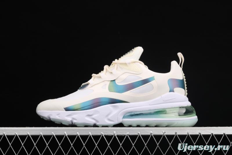 NIKE Air Max 270React new high-frequency mesh hollowing out function half-palm air cushion running shoes CT5064-100