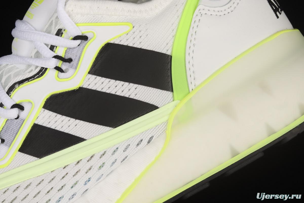 Adidas ZX 2K Boost GY2630 clover popcorn vintage running shoes