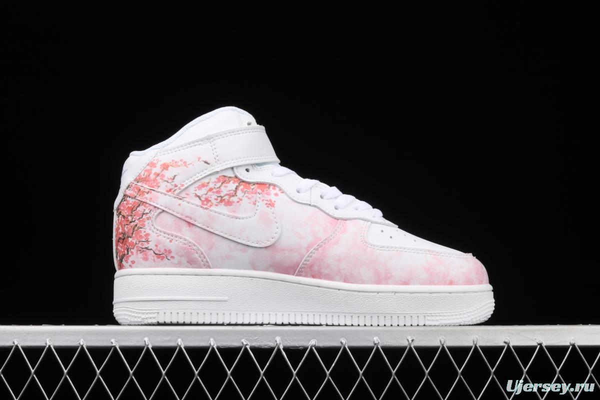 NIKE Air Force 1 Mid Japan Limited Sea Thief King Joint name Zhongbang Board shoes AQ8020-601