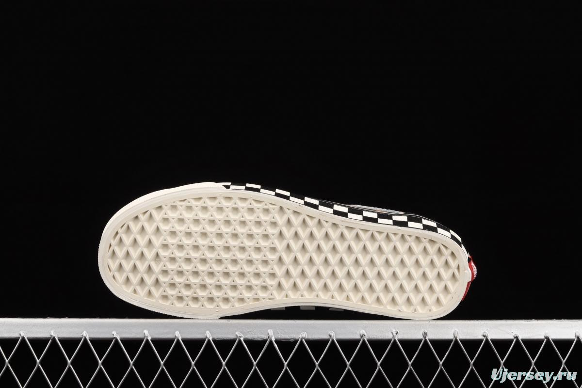 Vans Bold IN Anna classic retro leopard-print checkerboard leisure sports skateboard shoes VN0A3WLPR6R
