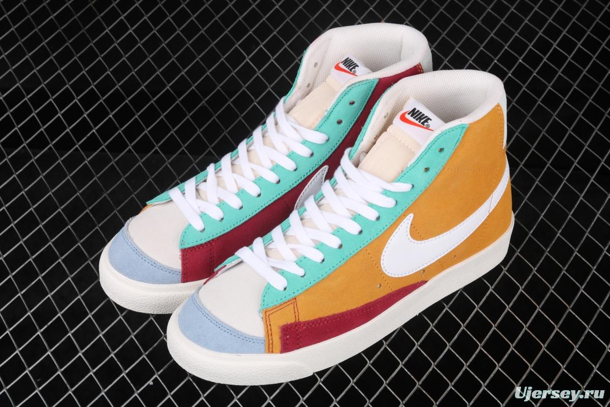 NIKE Blazer Mid'77 Vntg WE Suede Trail Blazers Classic High Band Leisure Sports Board shoes CI1167-600