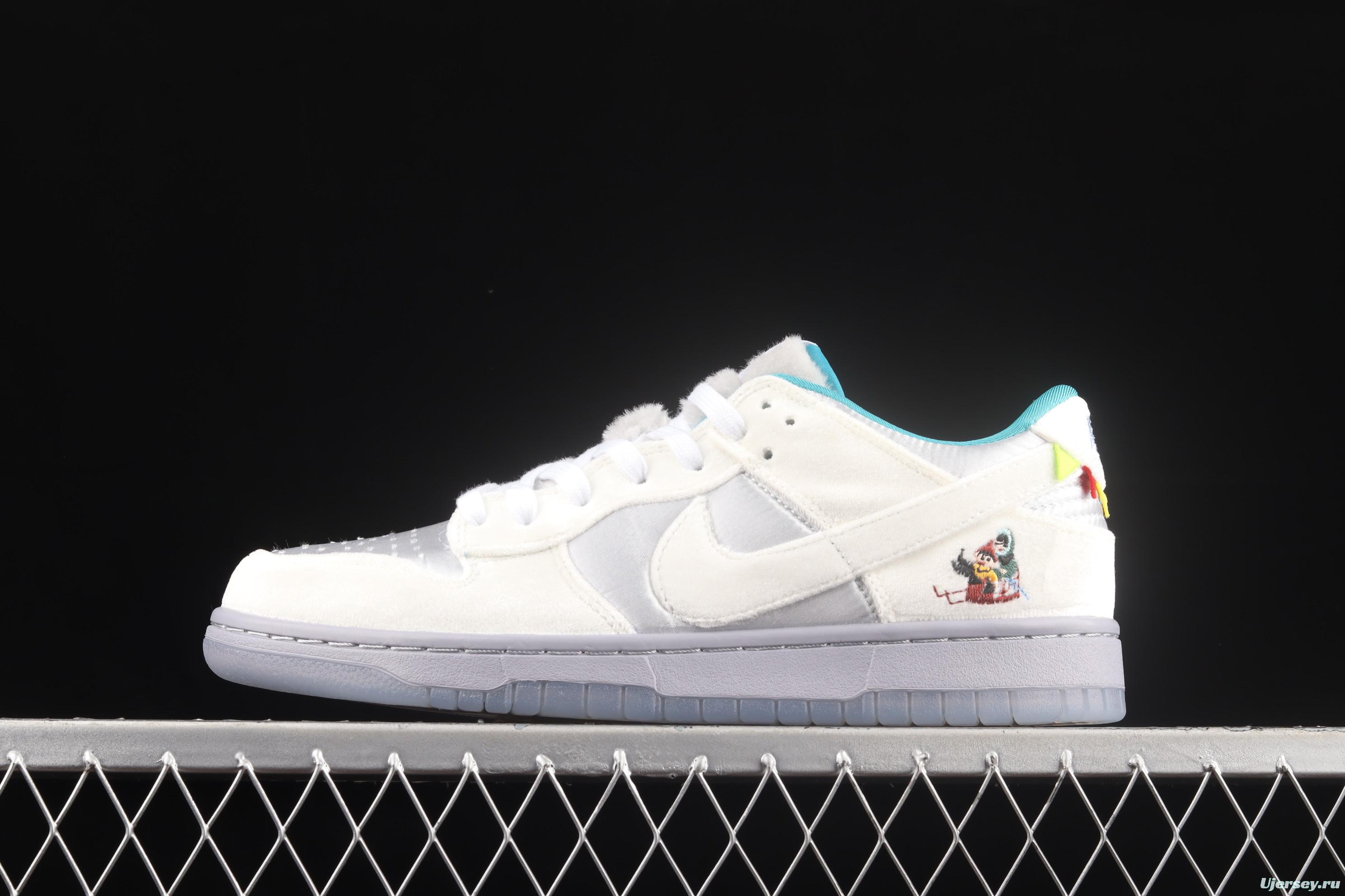 NIKE DUNK Low ICE ice and snow color SB buckle rebound fashion leisure board shoes DO2326-001