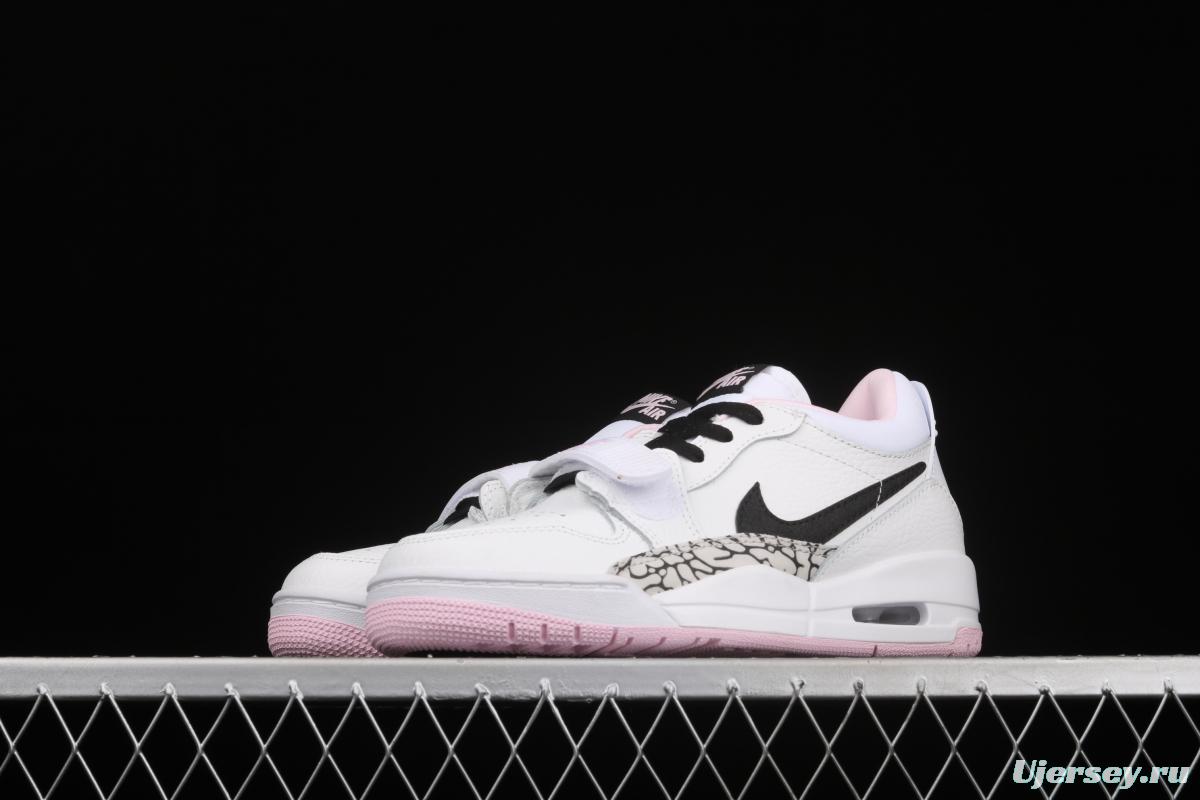 Air Jordan Legacy 312 Low girl powder color matching low-top basketball shoes AT4040-106