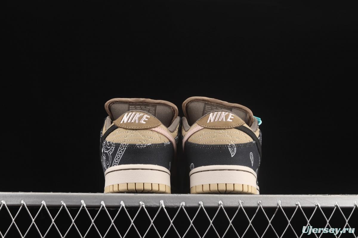 Travis Scott × SB DUNK joint name board shoes cashew fruit CT5053-001