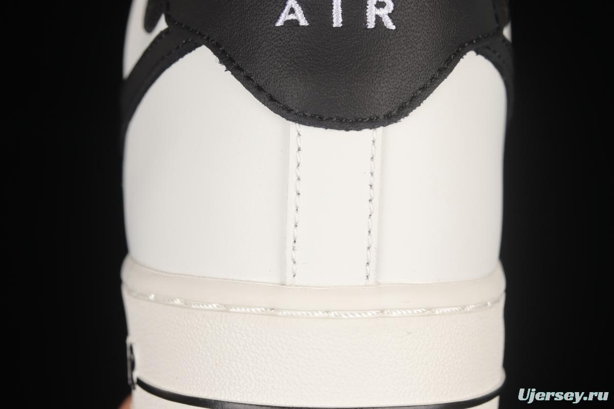 NIKE Air Force 1'07 Beige Black Grey Colorblock Low Top Sports Casual Sneakers RS2696-112