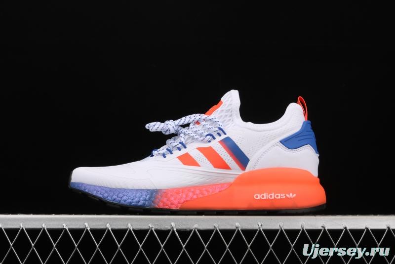 Adidas ZX 2K Boost FV2966 2020 summer new clover popcorn vintage running shoes