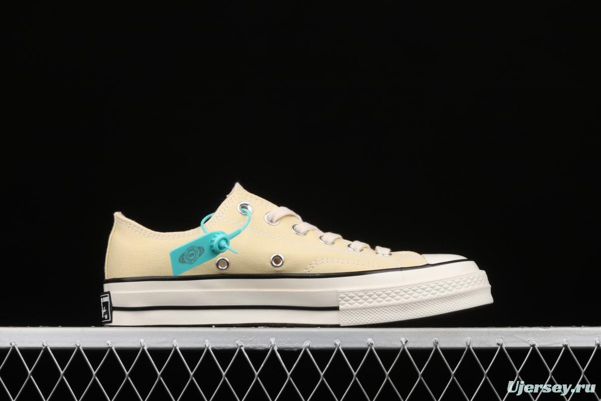 Converse 70s spring new color green cream yellow low-top casual board shoes 170793C