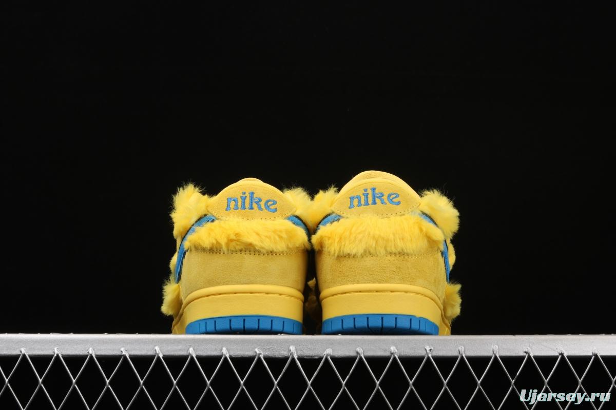 Grateful DeAdidas x NIKE SB DUNK Low Yellow Bear joint style yellow and blue bear sports skateboard shoes CJ5378-700