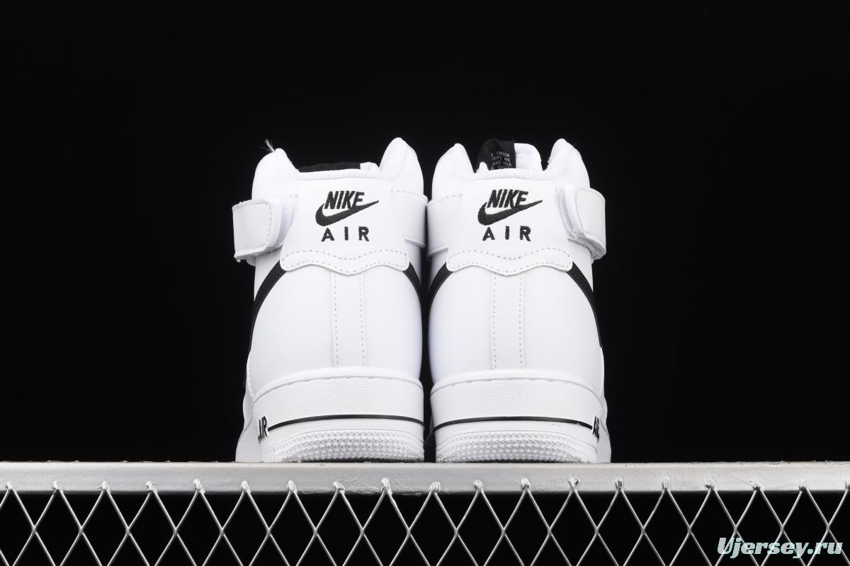 NIKE Air Force 1 High'07 white and black high top casual board shoes CK4369-100