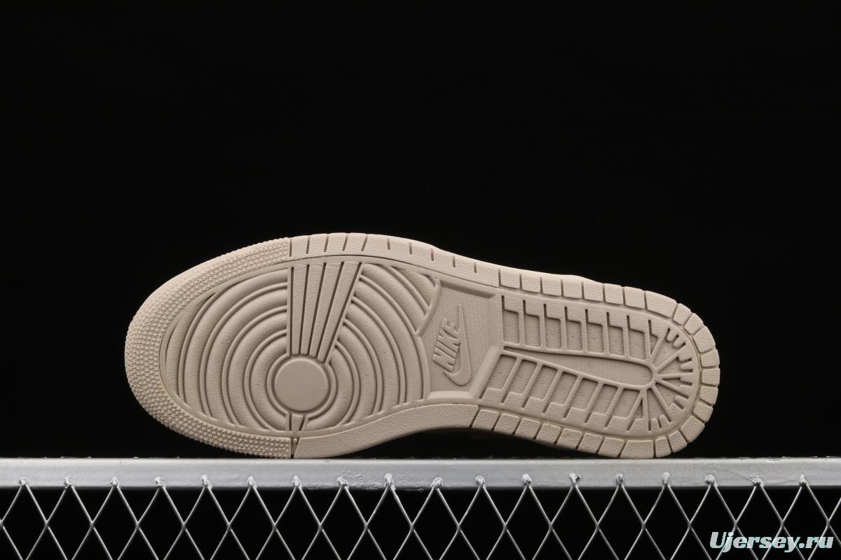 Air Jordan 1 Zoom CMFT Summit White Pearl Milk Tea Rice White CT0979-100