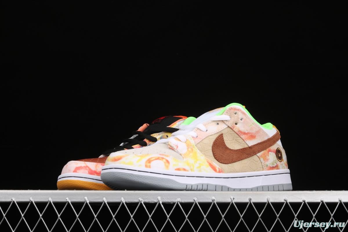 NIKE SB DUNK Low CNY joint style Chinese mandarin duck tie-dyed low-top skateboard shoes CV1628-800