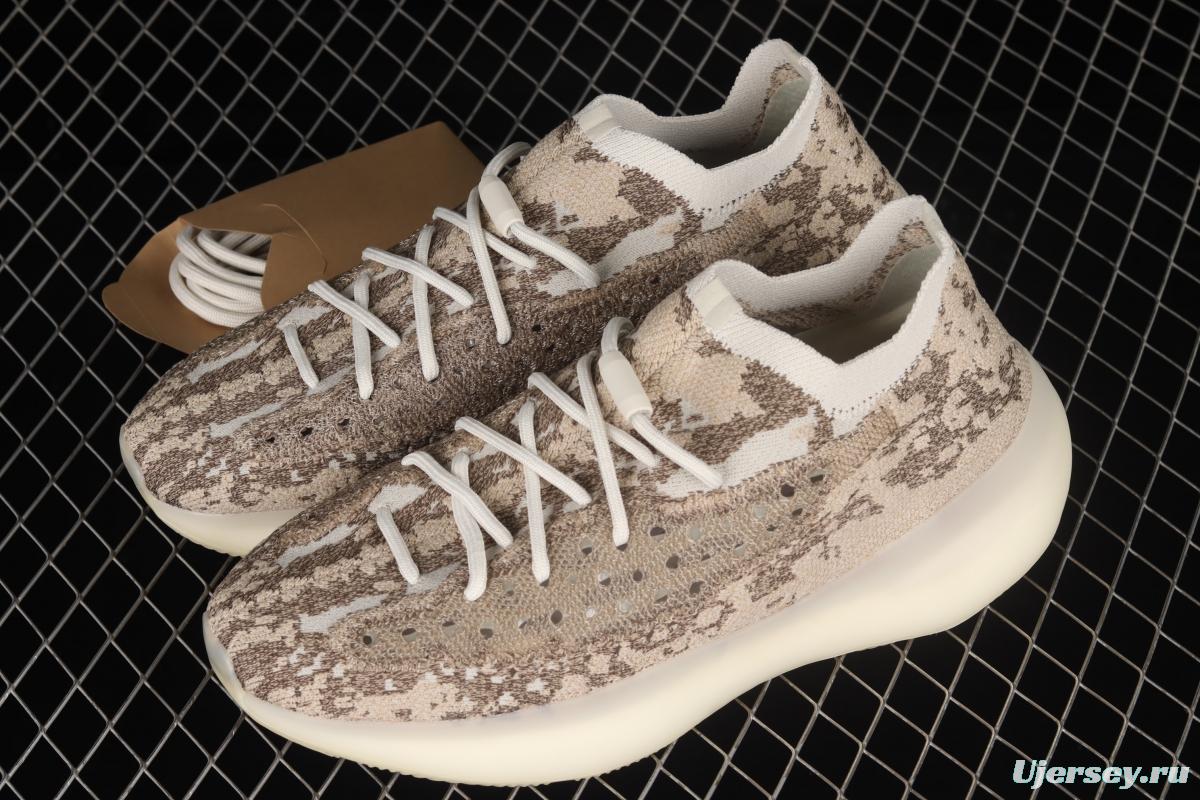 Adidas Yeezy 380 GZ0473 Kanye jointly limited coconut 380 rare earth treasure sand brown running shoes