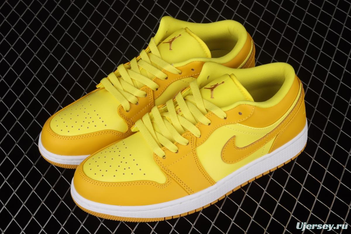Air Jordan 1 Low lemon yellow low side culture leisure sports shoes DN6998-700