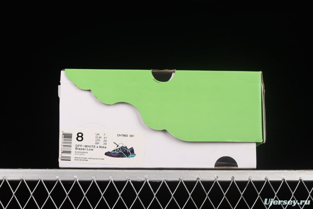 OFF-White x NIKE Blazer Low co-branded deconstruction style trailblazer low upper shoes DH7863-001