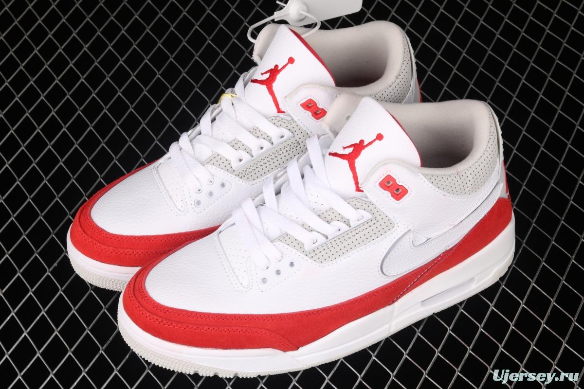 Air Jordan 3 Retro TiNIKEer white and red hook layer true standard CJ0939-100