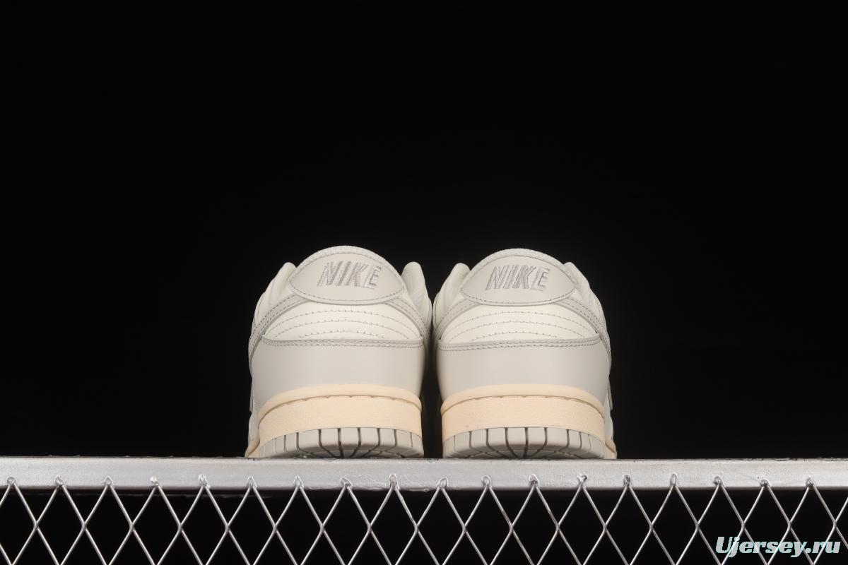 NIKE DUNK Low Bone White Color Matching SB Buckle Backboard Fashion Casual Sneakers DD1503-107