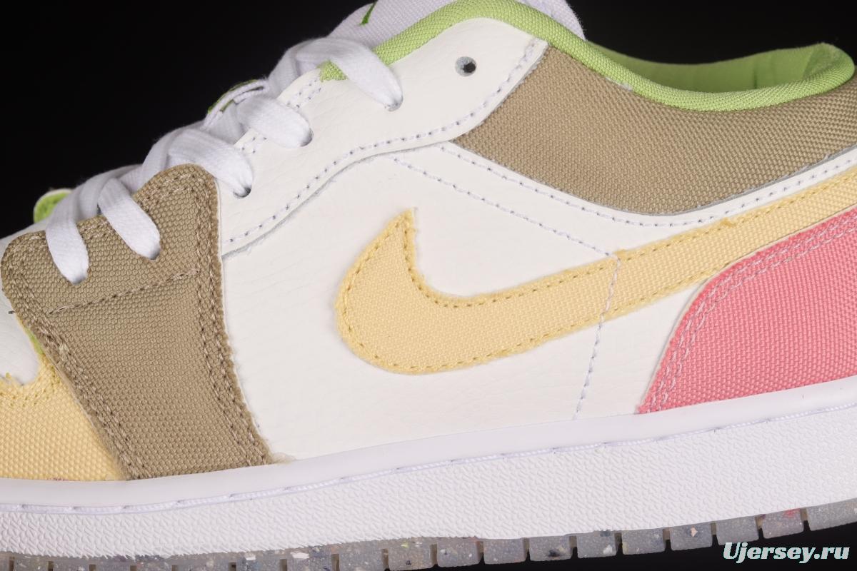 Air Jordan 1 Low Candy Color Sports Culture Basketball Shoes DJ0341-100