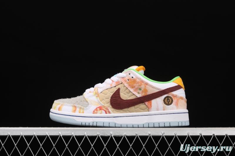 NIKE SB DUNK Low CNY joint style Chinese mandarin duck tie-dyed low-top skateboard shoes CV1628-800