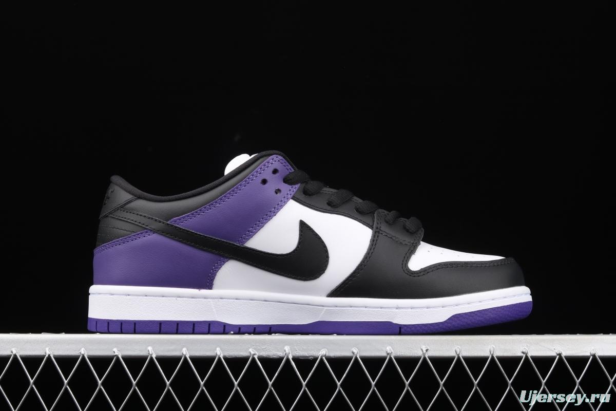 NIKE SB DUNK Low Court Purple black and purple North Carolina low-top leisure sports skateboard shoes BQ6817-500