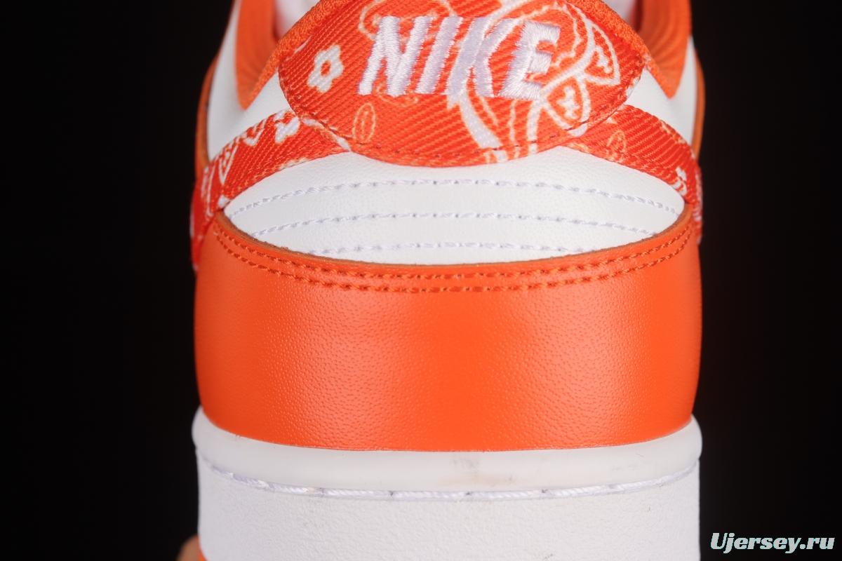 NIKE DUNK Low Cashew Blossom White Orange SB Buckle Breakbackboard Fashion Casual Sneakers DH4401-103